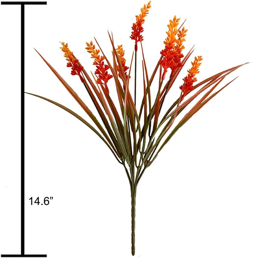 Shirfloral 10Pcs Artificial Lavender Bouquet for Fall Decor