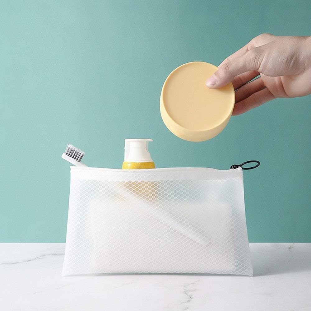Portable Soap Dish with Lid for Bathroom Travel