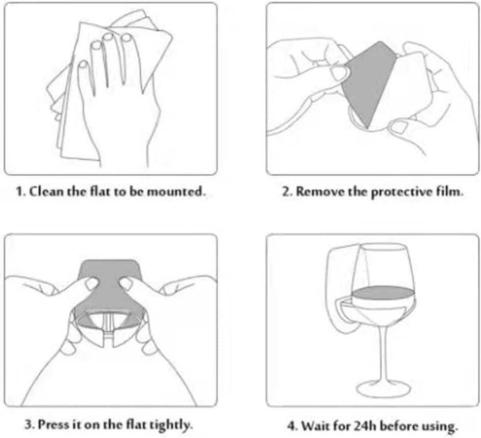 LINLIJIA Beer Wine Glass Holder for Bath Shower