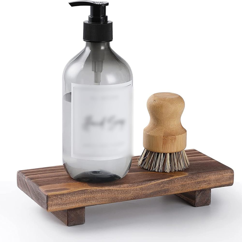 ccHuDE Wooden Soap Dish Tray with Farmhouse Style