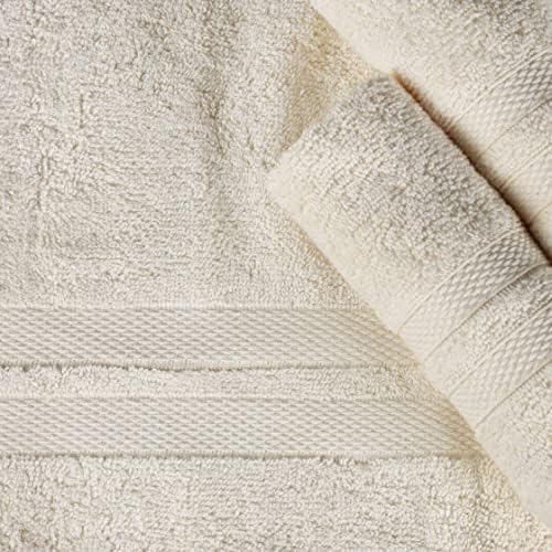 BLUENILEMILLS Ultra-Soft Cotton Towel Set 3 Piece Ivory 1