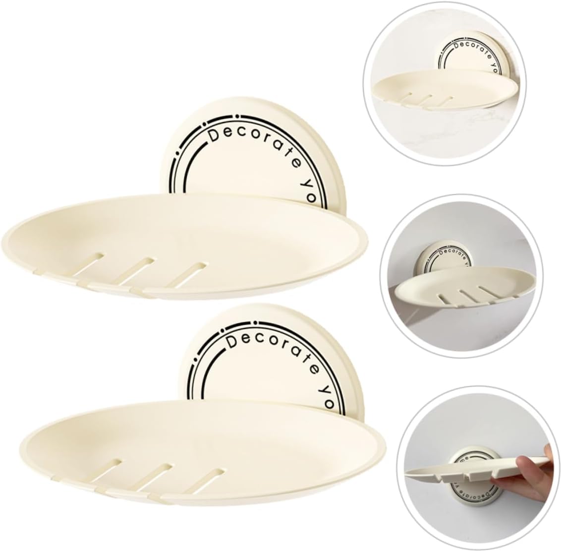 Wall-Mounted Soap Bar Holder with Drainage System