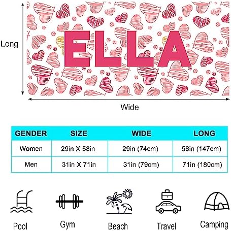 Differ More Custom Name Beach Towel for Women