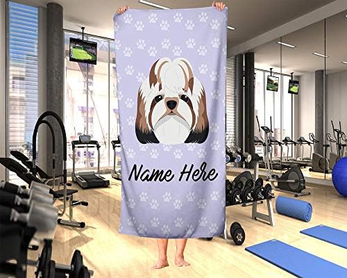 Personalized Corner Extra Large Pet Shihtzu Towel for Kids