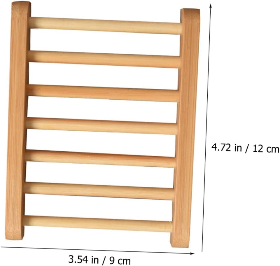 Hemobllo Wooden Soap Holder Natural Design