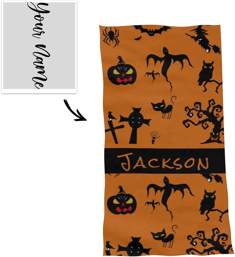 Custom Beach Towels with Name Personalized
