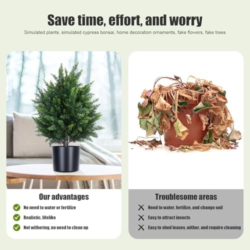 Bidbory Prelit Planter Bushes 2167 Realistic Fake Shrubs