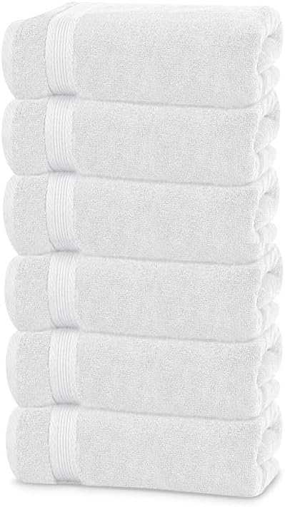 Linteum Textile Supply 100 Cotton Hair Towels Pack of 6