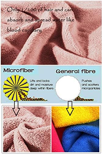 Xinrjojo 4 Piece Quick-Dry Microfiber Towel Set Coral Pink