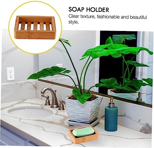 GLEAVI Wooden Soap Dish with Retro Design