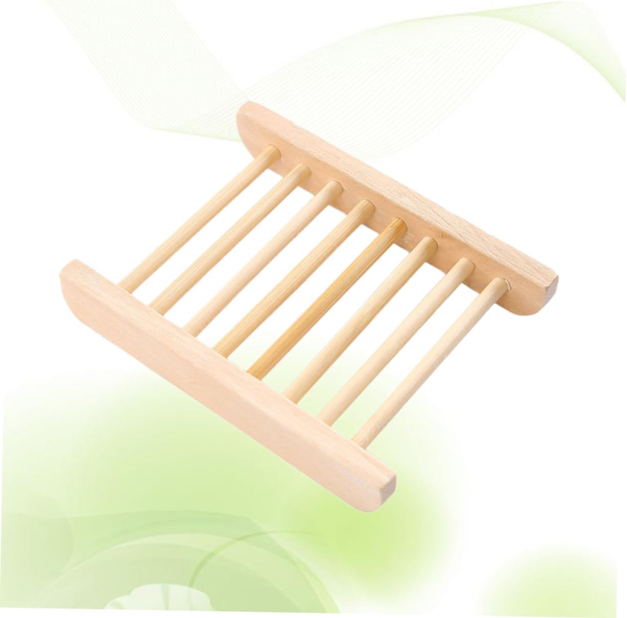 LIFKICH Wooden Soap Dish Drainer for Bathroom Travel Gym Use Compact Design