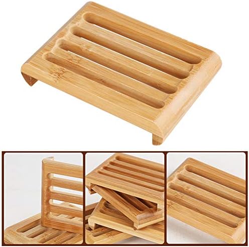 Handcrafted Wooden Soap Holder 433IN Self Draining Bathroom Soap Tray