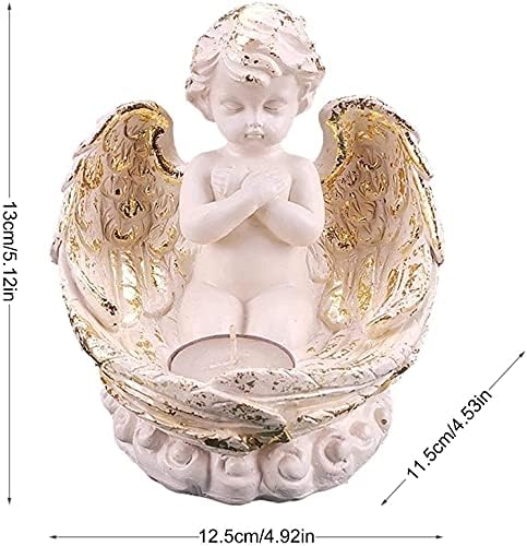 HongLianRiven Resin Angel Garden Statue for Home Decor