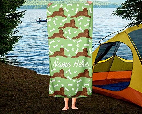 Personalized Pet Golden Retriever Towel for Kids