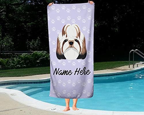 Personalized Corner Extra Large Pet Shihtzu Towel for Kids