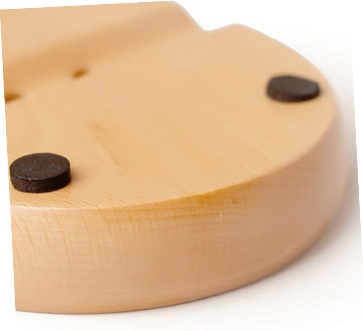 ABOOFAN Wooden Oval Soap Dish Drainer Holder for Kitchen Sink
