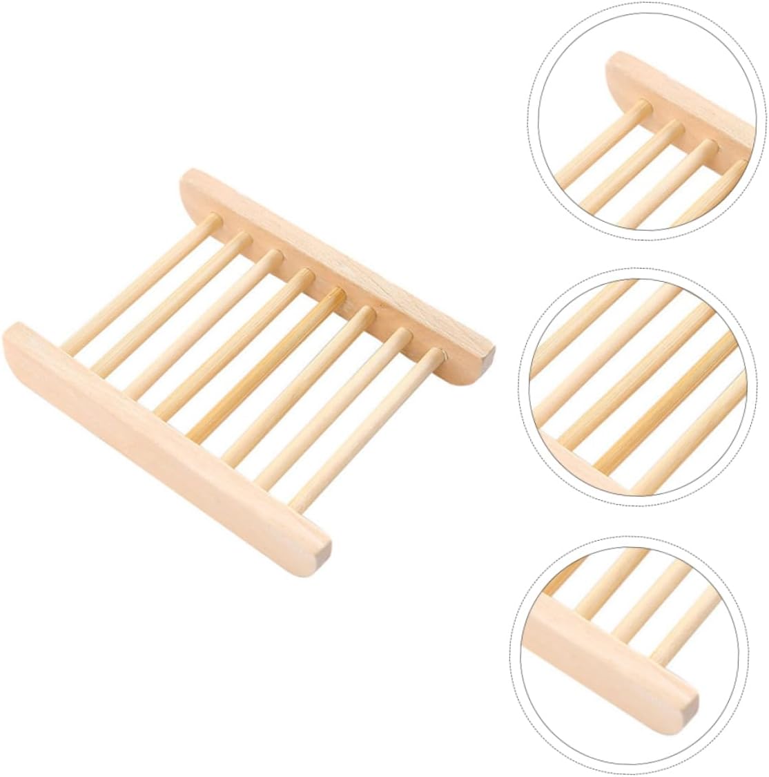 PRETYZOOM Wooden Soap Dish for Kitchen and Bathroom 1