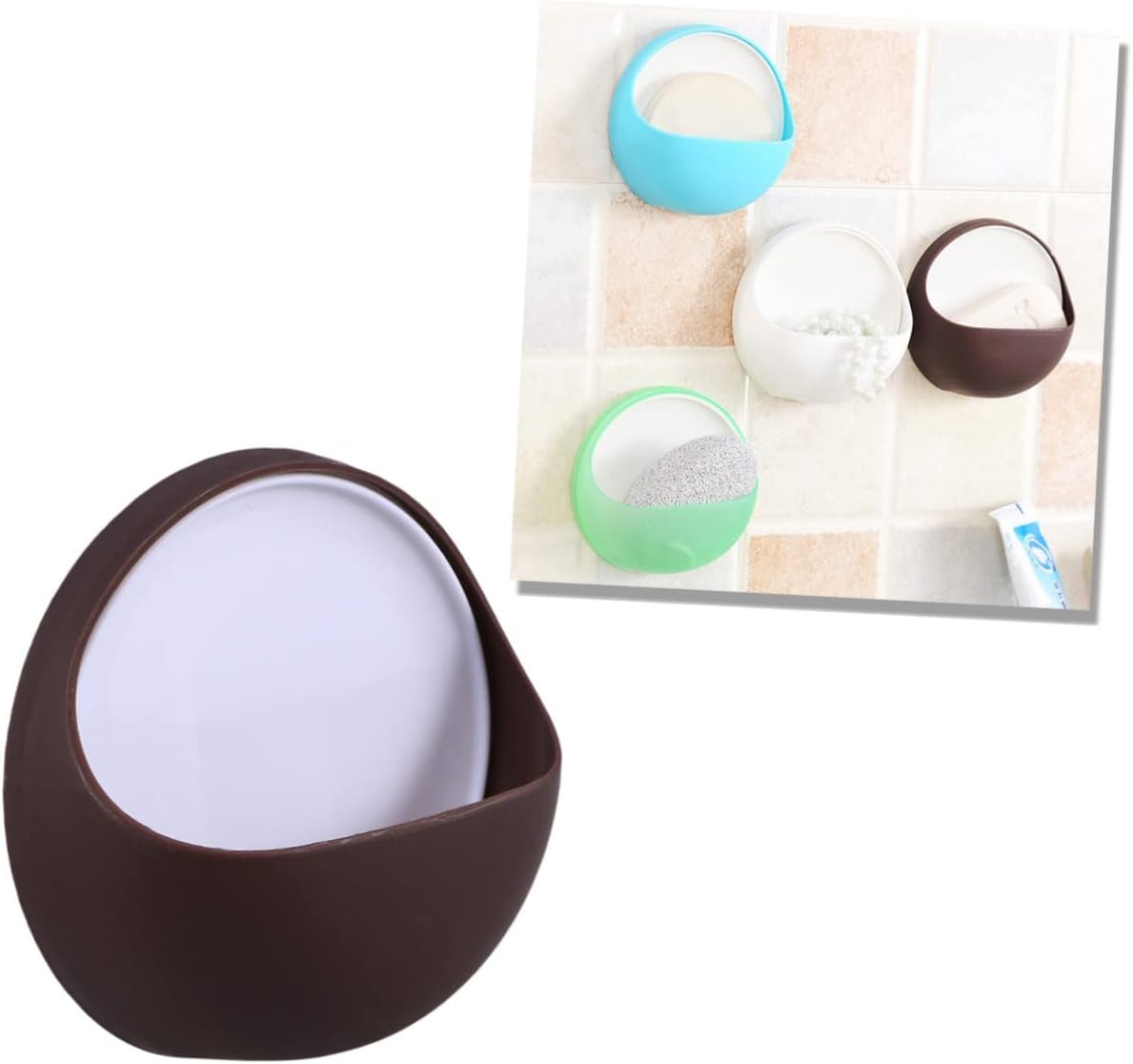 Anneome Wall-Mounted Soap Dish with Suction Cup