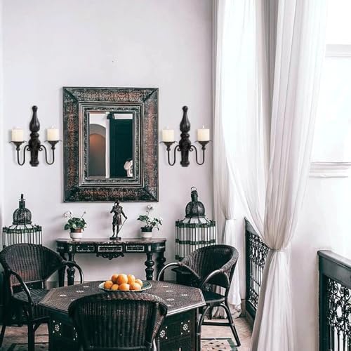AimtoHome Vintage Candle Sconces Set of 2