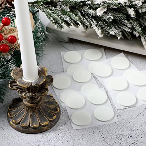 24 Pcs Taper Candle Holder Adhesive Dots for Secure Hold