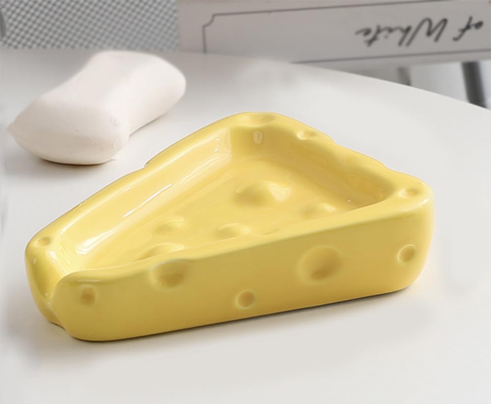 123Arts Ceramic Cheese Soap Holder Drainer