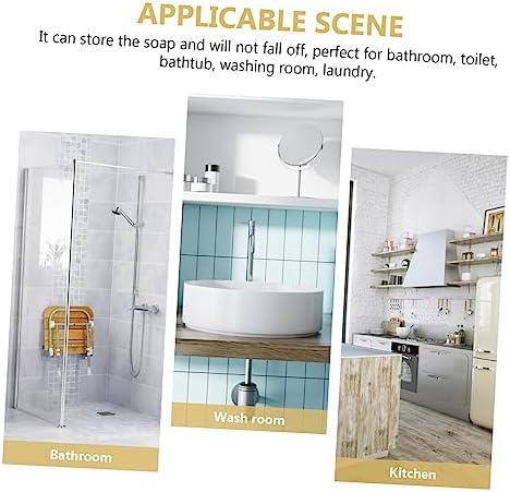Alipis Self Draining Soap Dish for Bathroom and Kitchen 1