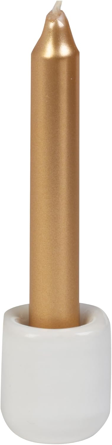 Biedermann Sons 20-Pack Gold Metallic Chime Candles