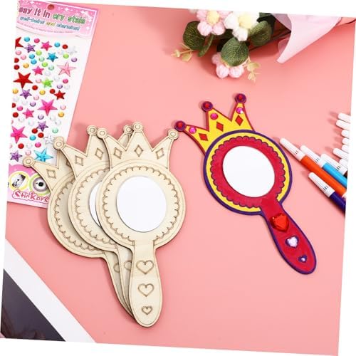BESPORTBLE Handheld Mirror Craft Set for Kids 1
