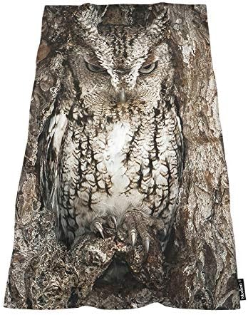 Soft Bath Towels Cool Camo Owl Design for Women Men Girls Boys
