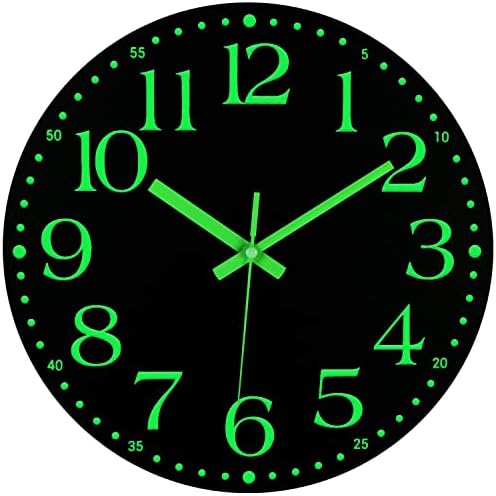 JoFomp 14 Inch Glow in the Dark Wall Clock 1
