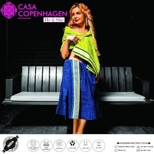 CASA COPENHAGEN He She 6 Piece Towel Set - Silver Grey Dark Grey