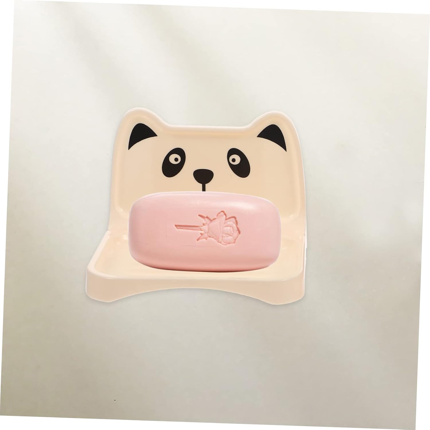 4PCS Cartoon Bear Wall Mounted Soap Racks Suction Cup Holder
