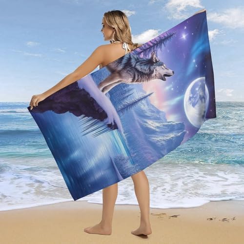 4SEE Premium Double-Sided Velvet Beach Towel