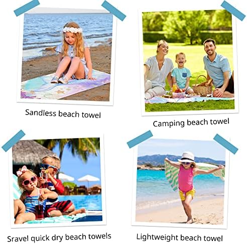 Differ More Mermaid Pink Beach Towel for Kids