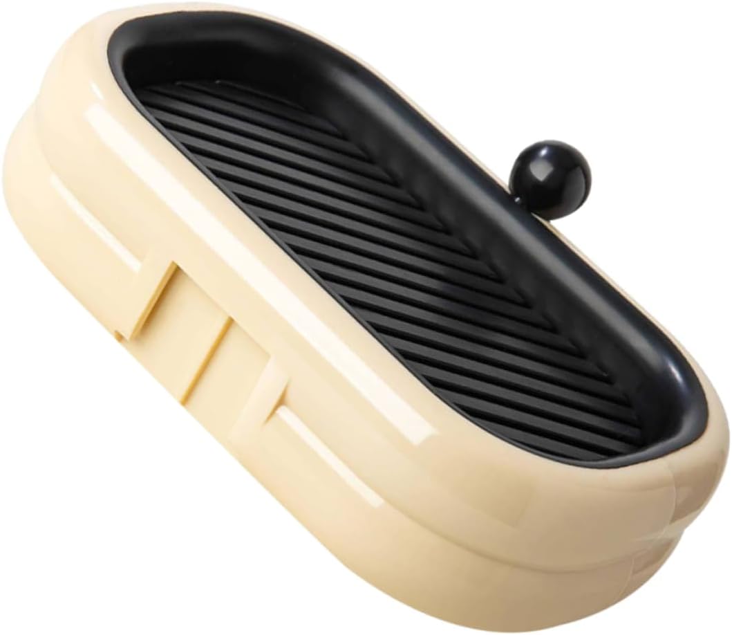 Amosfun Dual Drain Soap Dish Holder for Wall