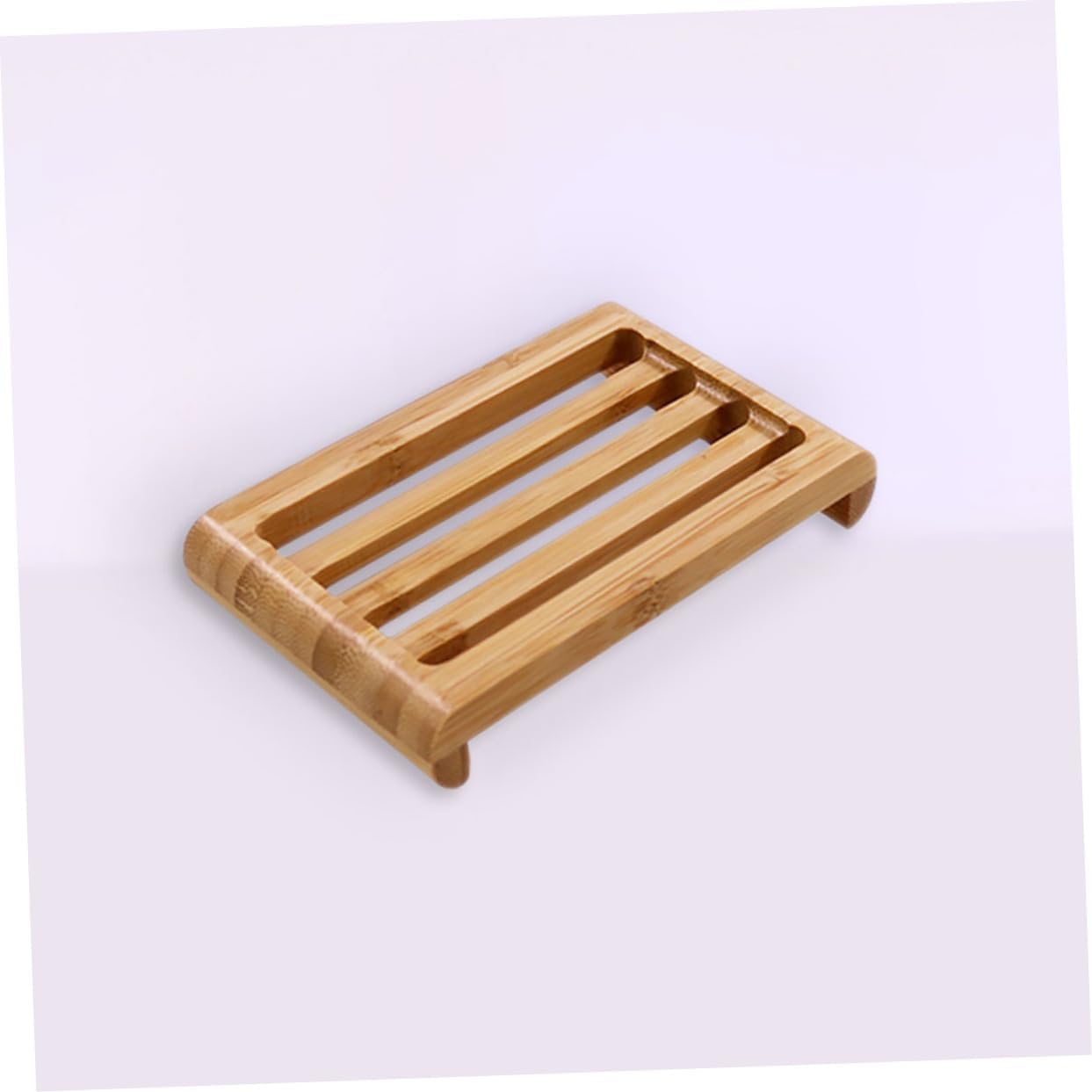 Cabilock 2pcs Bamboo Soap Holder for Bathroom and Kitchen