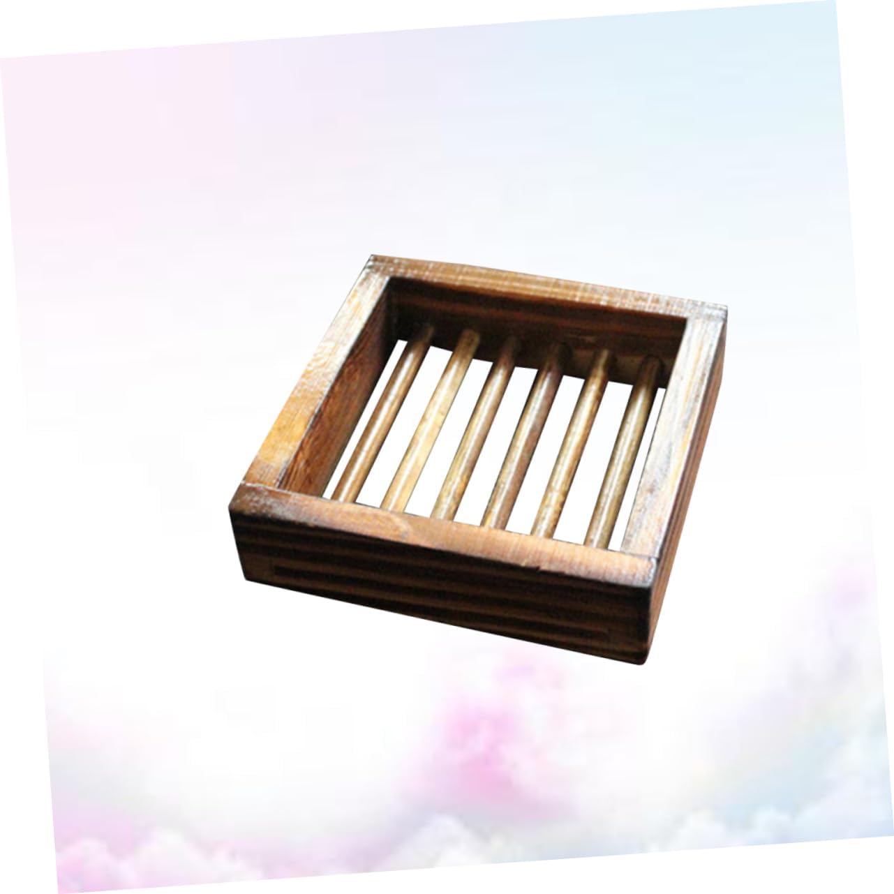 Unomor Wooden Soap Dish Hollow Design Sturdy Odorless