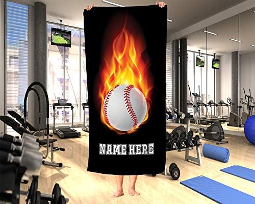 Personalized Baseball Beach Towels for Kids