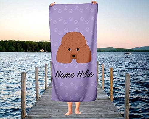 Personalized Pet Poodle Towel for Kids and Adults