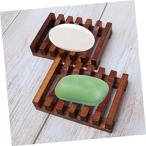 Zerodeko Wood Soap Dish 2pcs Bag Dry Holder