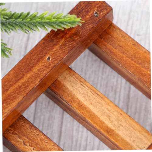 IMIKEYA Wooden Soap Dish for Bathroom Kitchen Shower