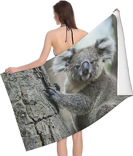 Sxakswol Cute Koala Beach Towel 32x62 Inch