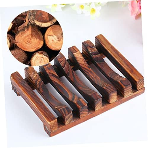 DECHOUS Wooden Soap Holder 3PC Drainage Set