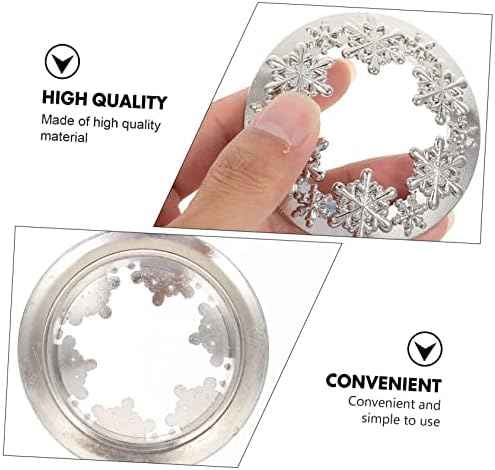 BEBEMOKO Vintage Snowflake Candle Jar Cover