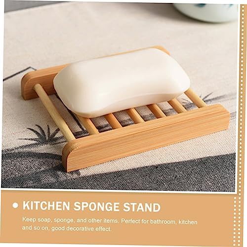 Wooden Soap Holder Bathroom Soap Dish with Drainage