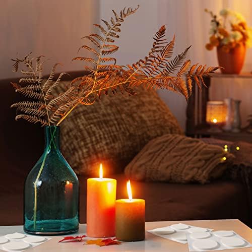 24 Pcs Taper Candle Holder Adhesive Dots for Secure Hold