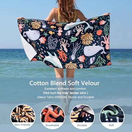 Vimorco Dolphin Whale Beach Towel Set 1