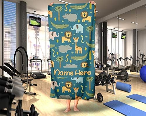 Personalized Safari Towel for Kids and Adults