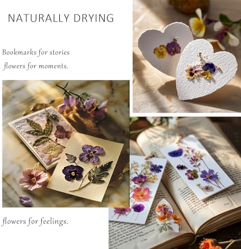 Demorex 134Pcs Dried Flowers Craft Kit