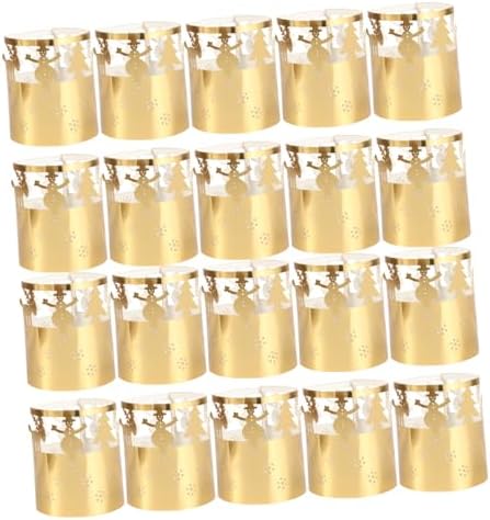 Black Snowflake Candle Holder 50 Pcs Christmas Decor